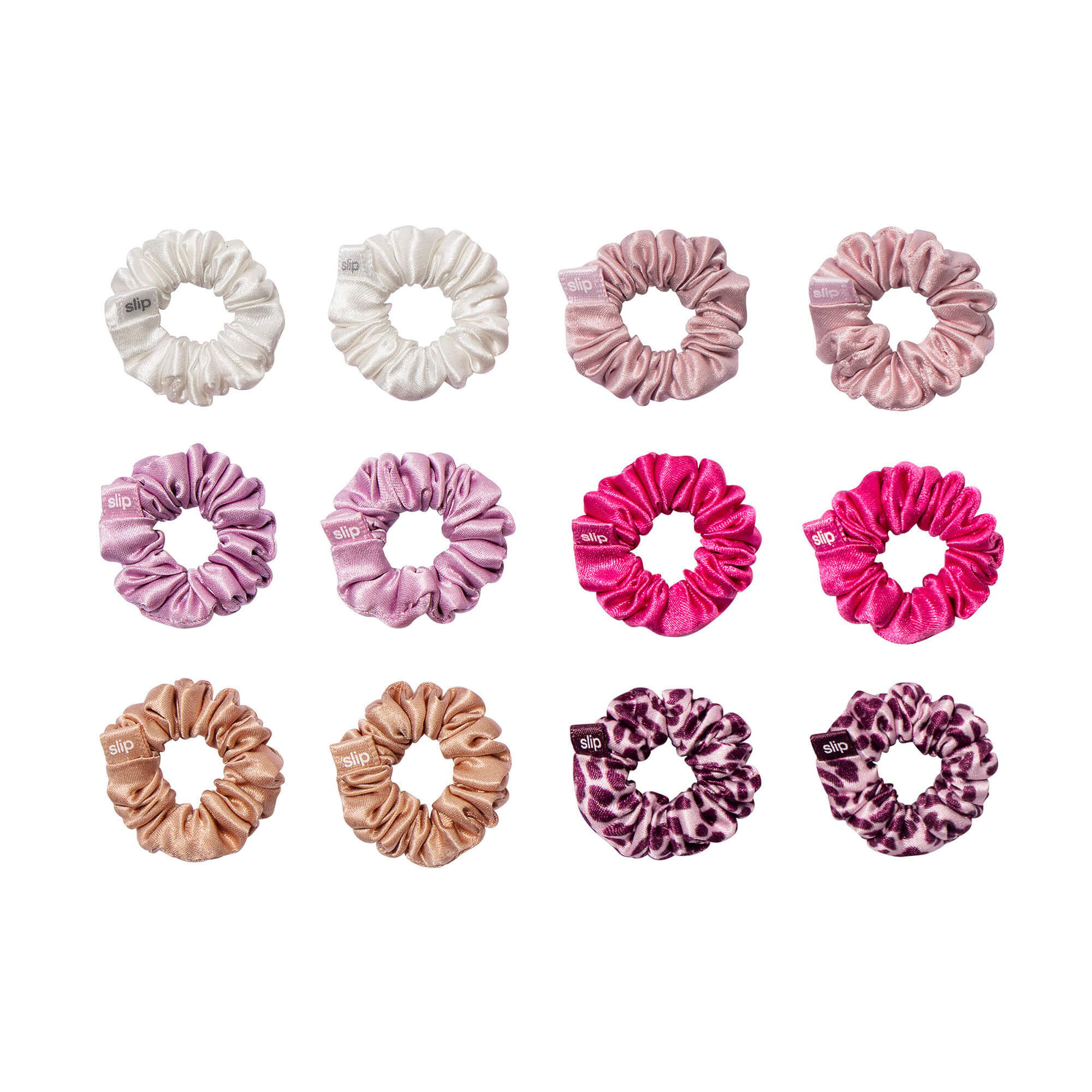 Slip® x Alice + Olivia Pure Silk Minnie Scrunchies - French Rose