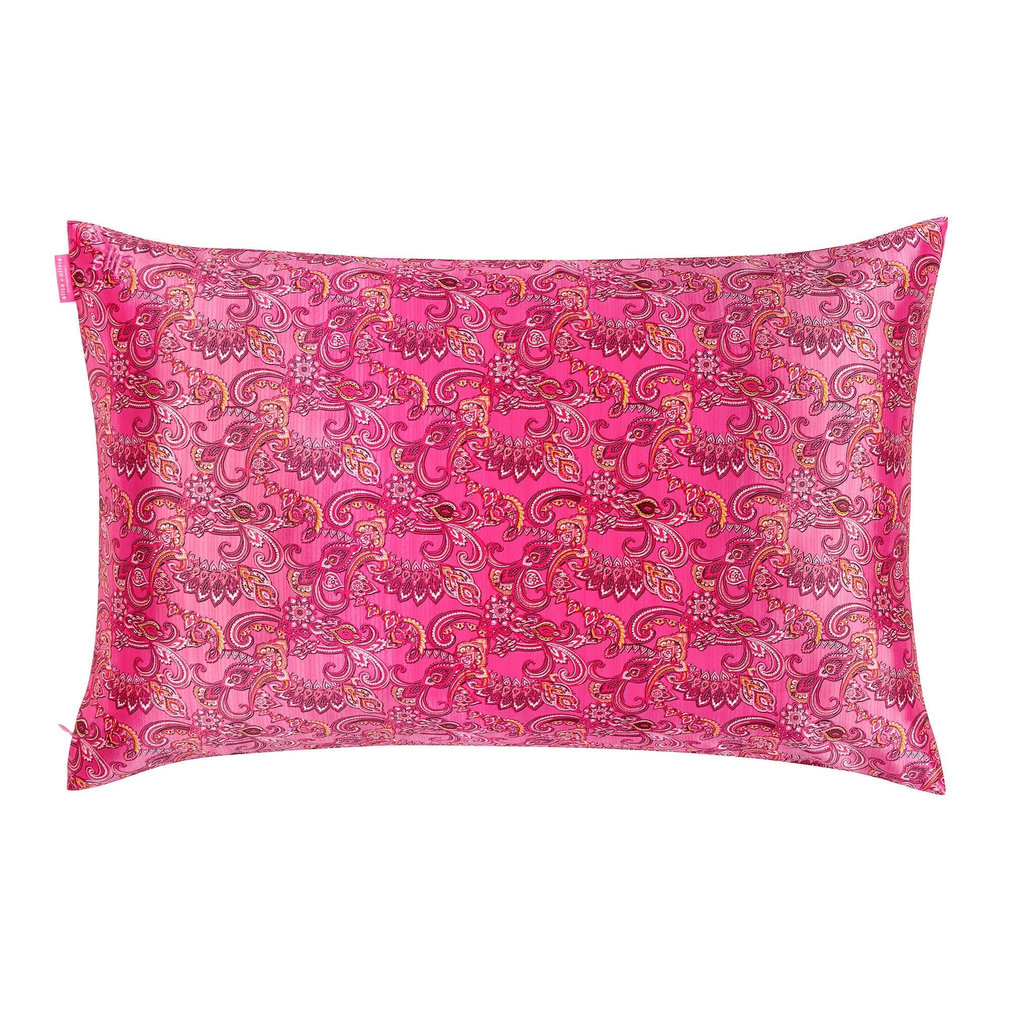 Slip® x Alice + Olivia Pure Silk Queen Pillowcase - Spring Paisley