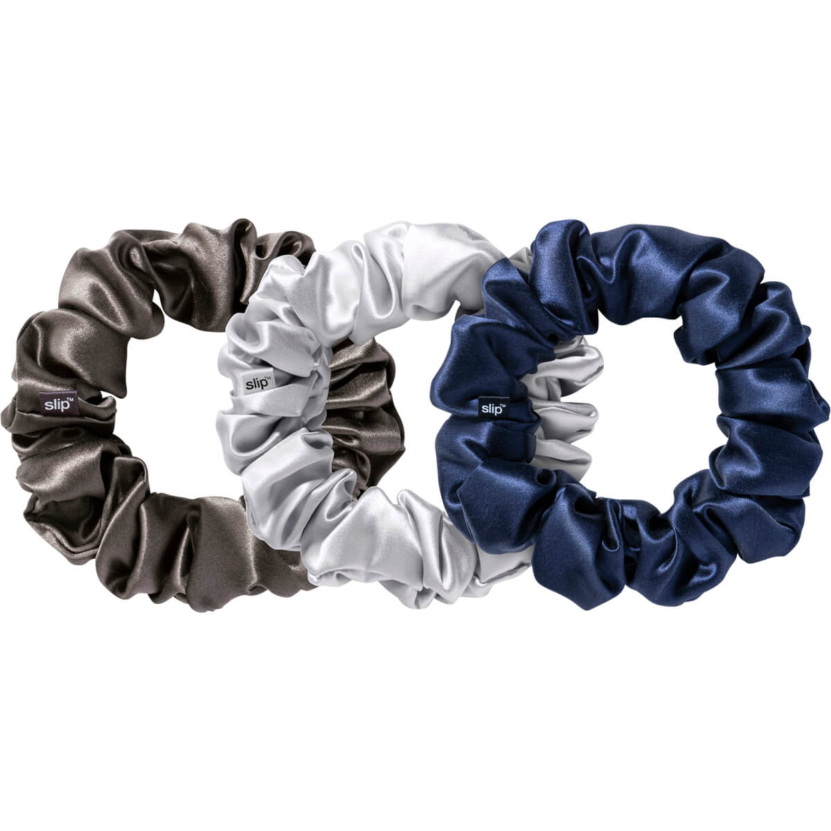 Slip® Pure Silk Large Scrunchies - Midnight