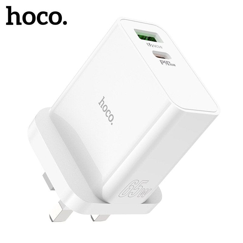 HOCO C113B BRAVERY PD 65W DUAL C PORT CHARGER