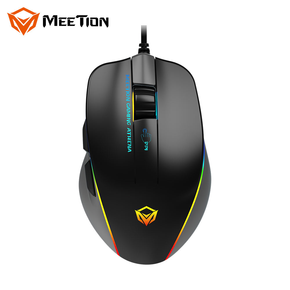 ماوس الألعاب Meetion GM230 RGB بدقة 12800 نقطة لكل بوصة