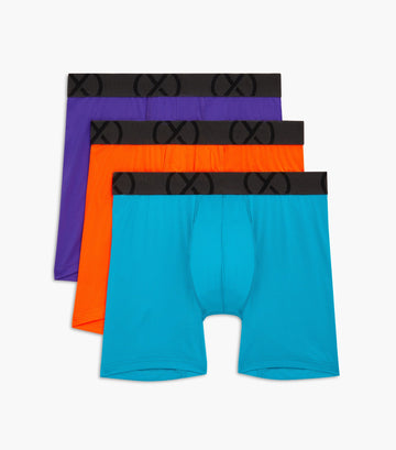 KaLI_store Underwear Men's Sport Performance Mesh Boxer Brief Underwear  Purple,XXL 