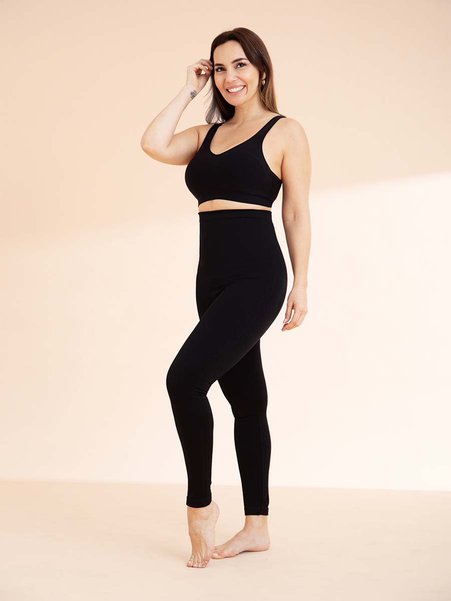 Empetua Shapermint High Waisted Shaping Leggings XXL Black 42075 - $43 -  From Maybel