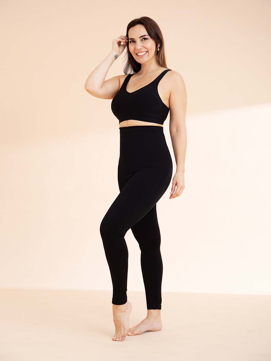 Empetua Solid Black Leggings Size S - 71% off