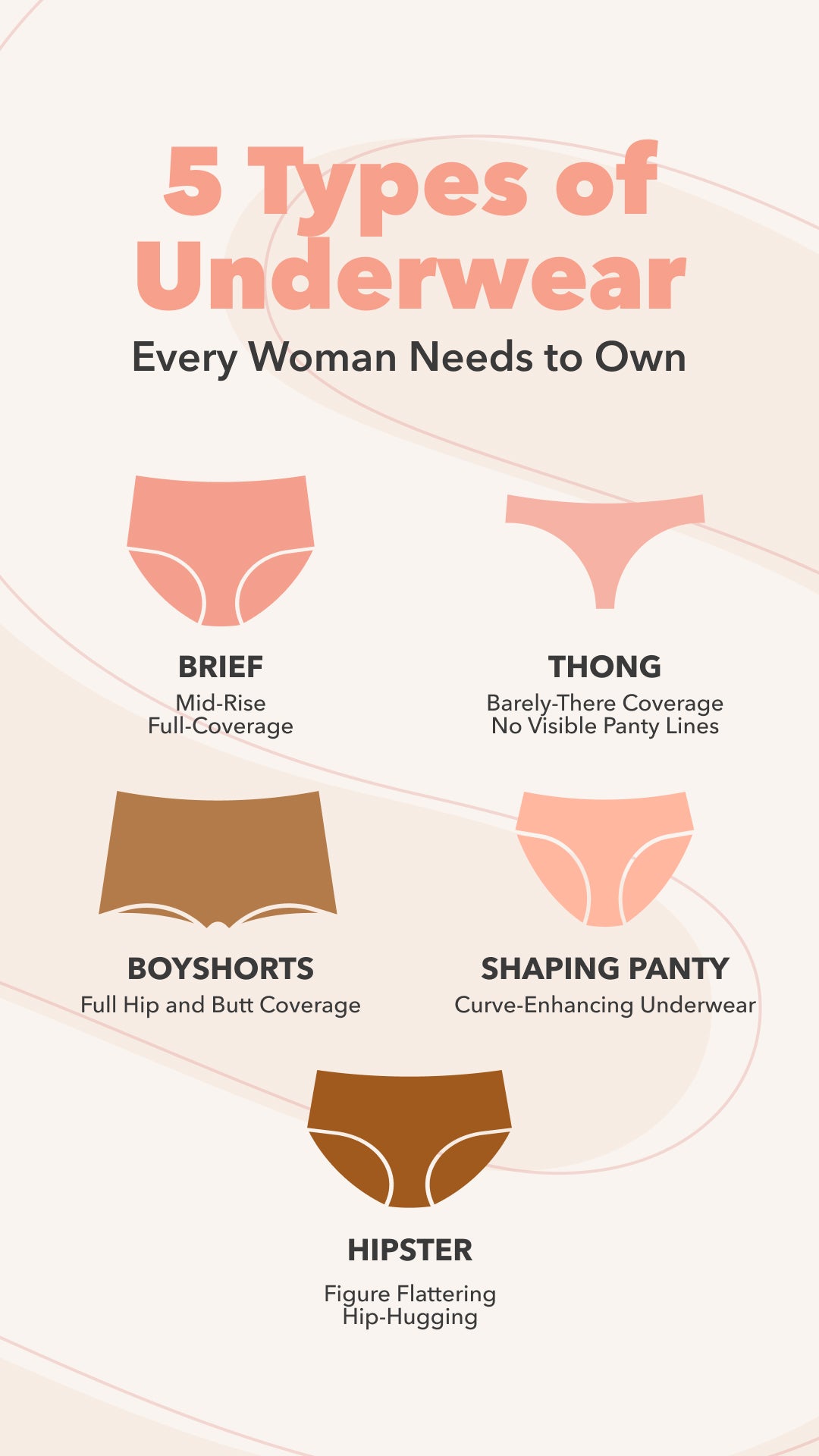 Find the right underwear style that fits and makes you feel most
