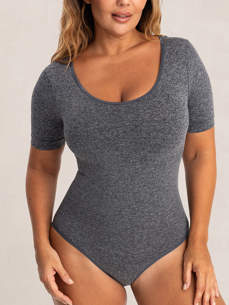 Shapermint Essentials All Day Every Day Short Sleeve Bodysuit