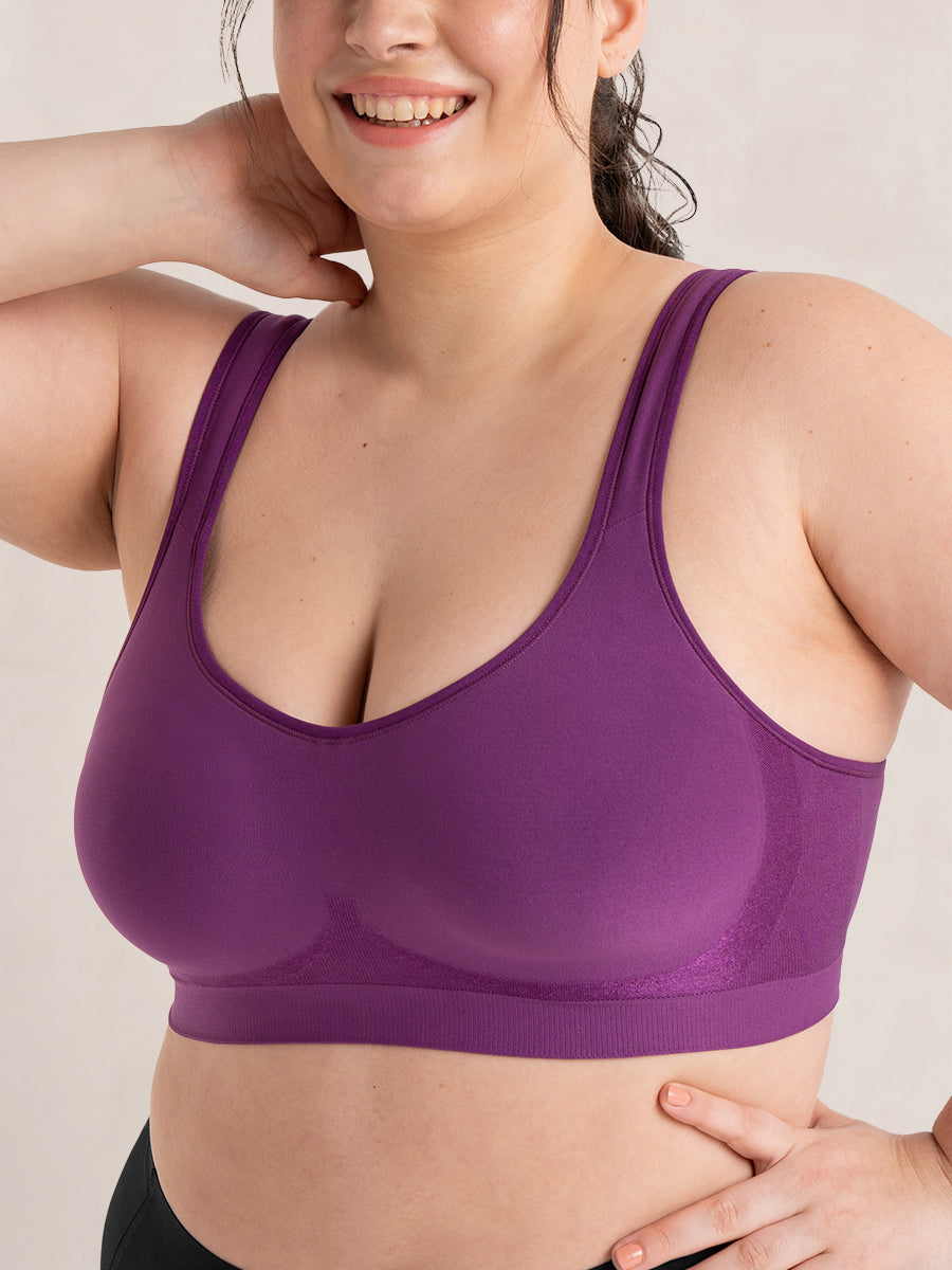 Wireless Shaper Bra Mulberry color