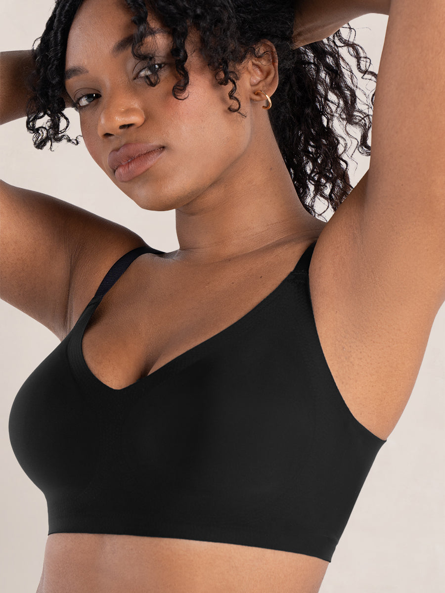 Smoothing Comfort Bra Black SIDE