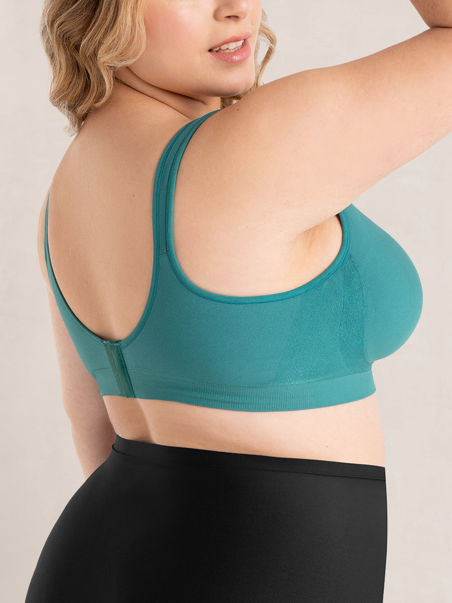 Wireless Shaper Bra forest side look