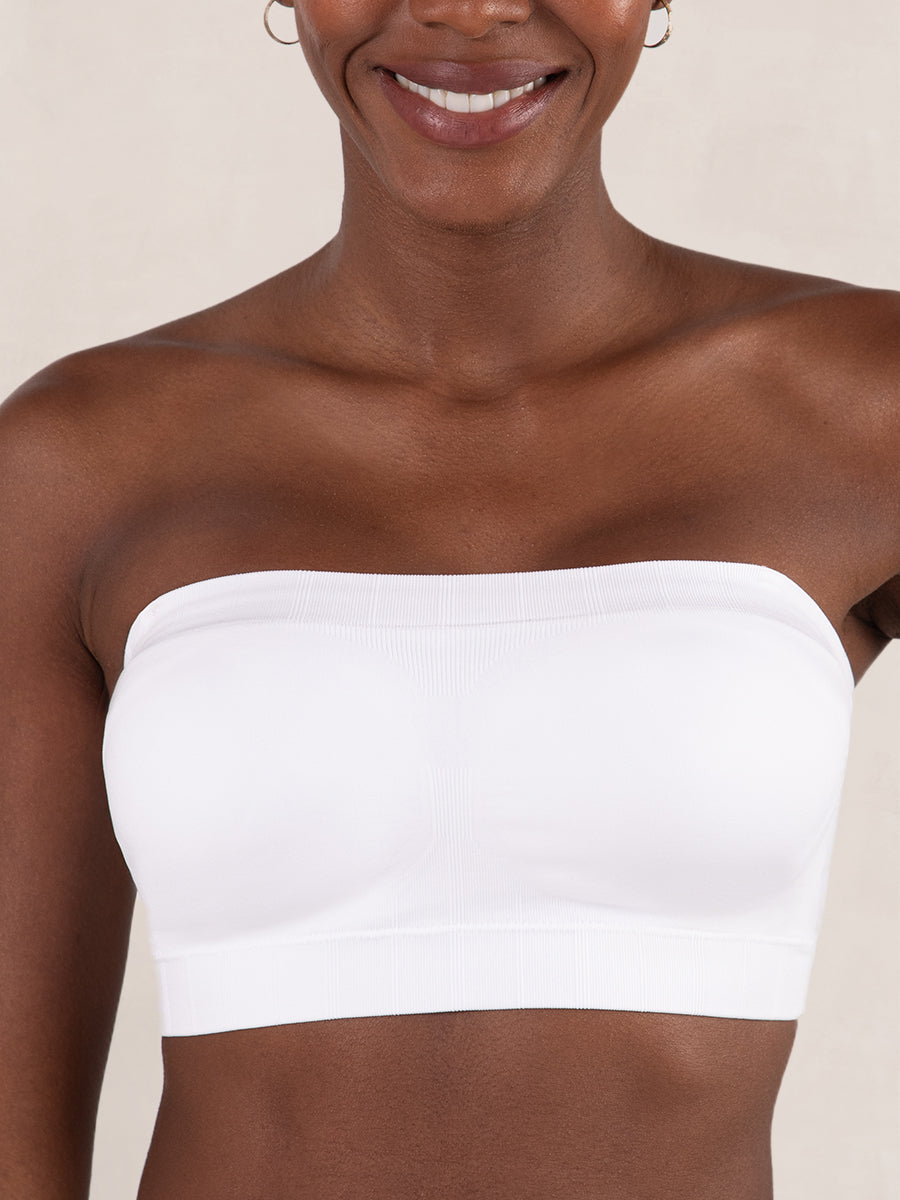 Convertible Strapless Bandeau Bra WHITE front