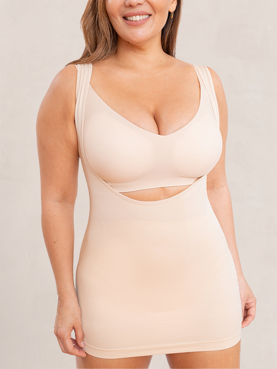 Shapermint Essentials Open Bust Shaper Cami beige