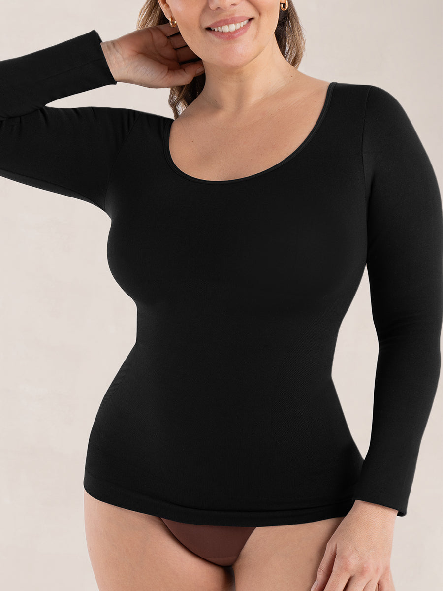 SlendShaper Women's Scoop-Neck Tank Top Firm Tummy Control Shaper Seamless Slimming  Shaping Tanks (medium, black) at  Women's Clothing store