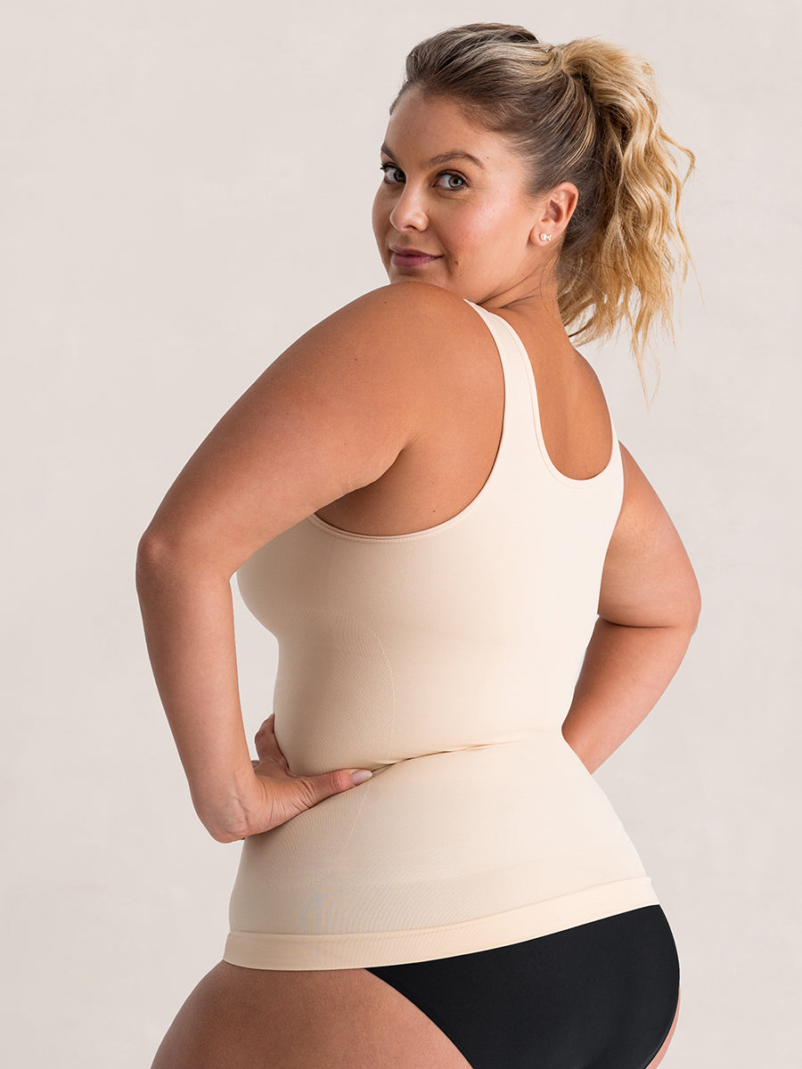 Plus size Tank Cami beige