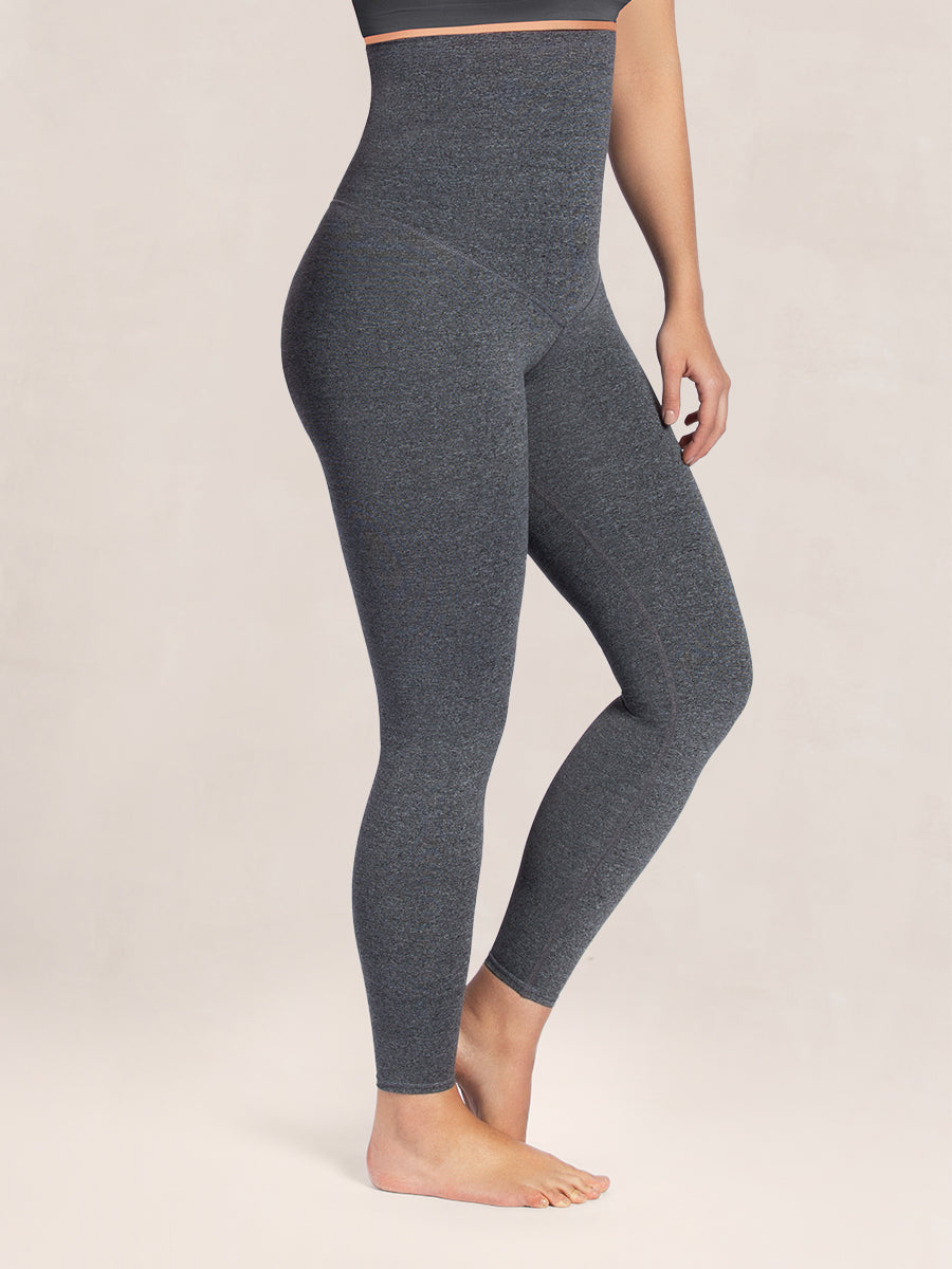 High Waisted Shaping Grey Leggings lateral