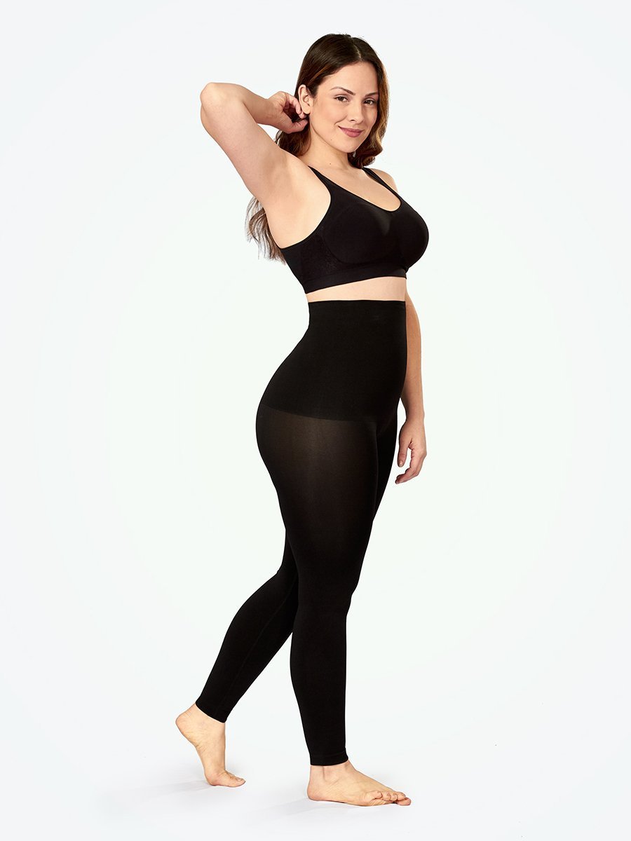 Black High Waisted Layering Leggings