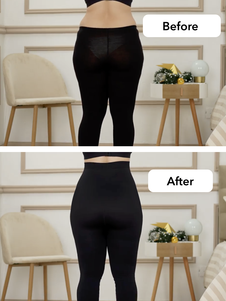 Shapermint compression leggings give me shape in seconds