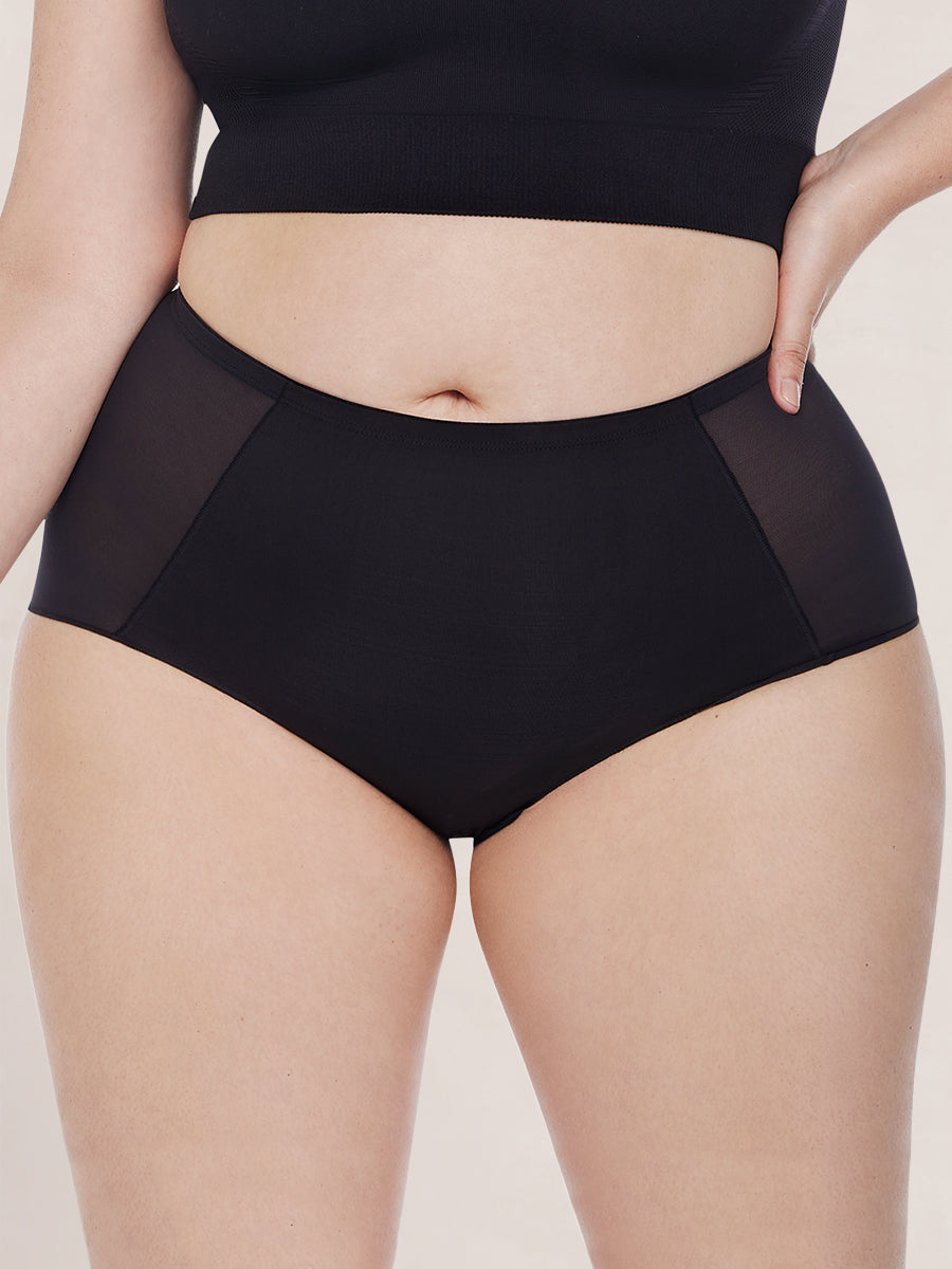 Womens Basic Shaping High Waist Brief Black