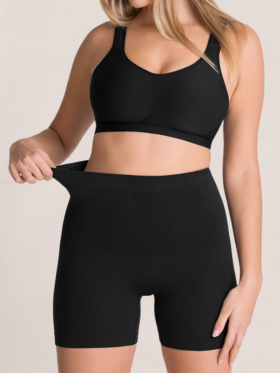 Mid-Waisted Shaper Short black from Shapermint