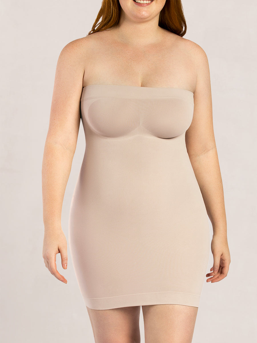 Curveez Slip Strapless BEIGE