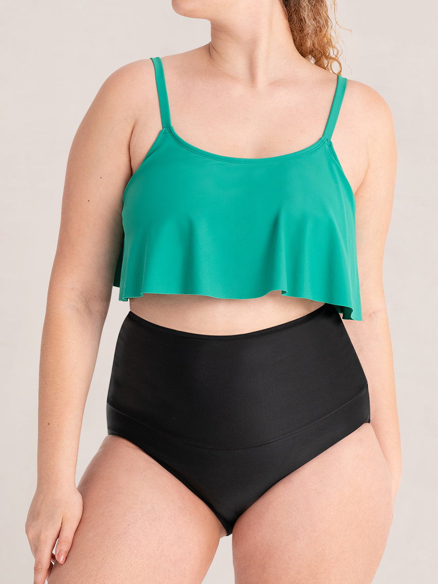 Swim Bottom High-waisted shaping panel