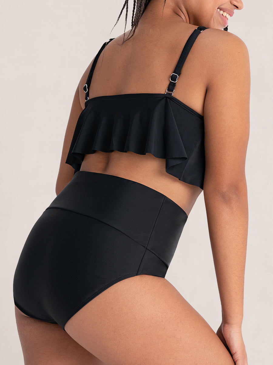 High-Waisted Control Swim Bottom