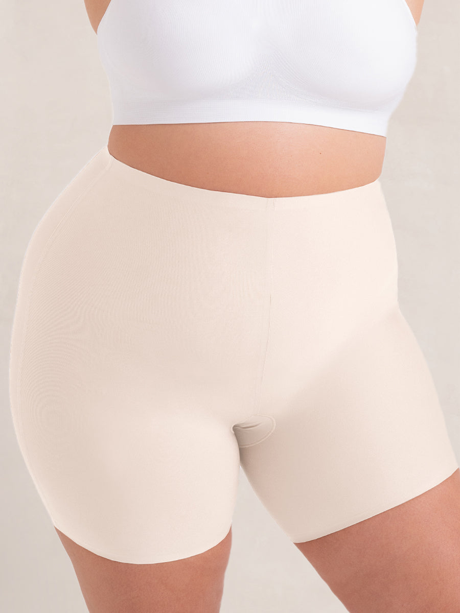 Premium AI Image  Isolated of Shapewear Shorts High Waisted Shaping Shorts  Seamless Design White Blank Clean Fashion