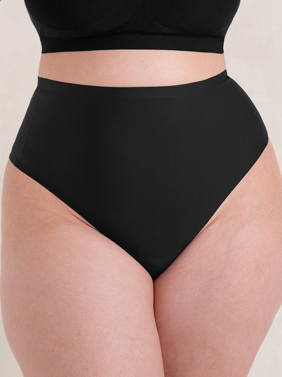 Truekind® Seamless Stretch Mid-Waist Thong