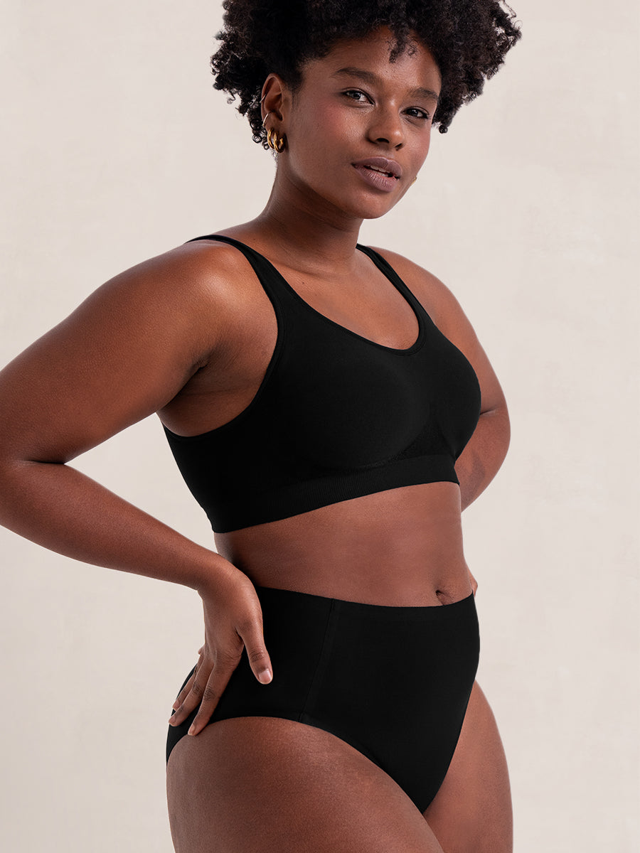 Truekind - Meet the innovative mid-waist brief that changed the panty game.  The Truekind® Seamless Stretch Mid-Waist Brief is made from an ultra-soft  and lightweight fabric that feels like second skin. It