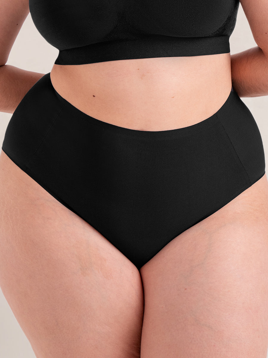 QIPOPIQ Underwear for Women Plus Size Medium High Waist Middle-Aged Panties