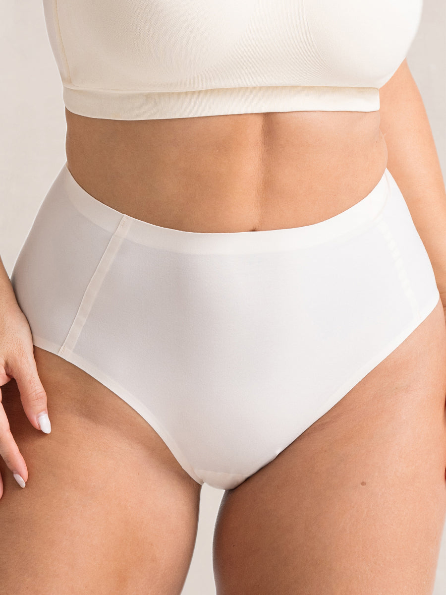 QIPOPIQ Underwear for Women Plus Size Medium High Waist Middle-Aged Panties