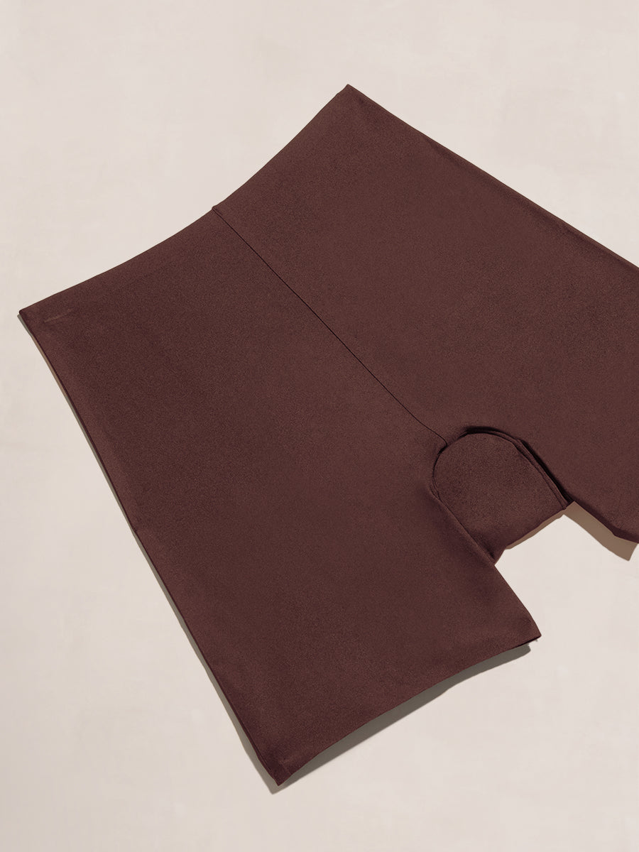 Seamless Stretch Mid-Waist Short chocolate