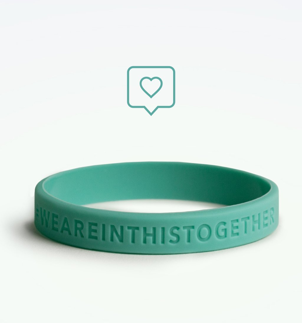 Shapermint Shapermint Accessory Green #WeAreInThisTogether Wristband