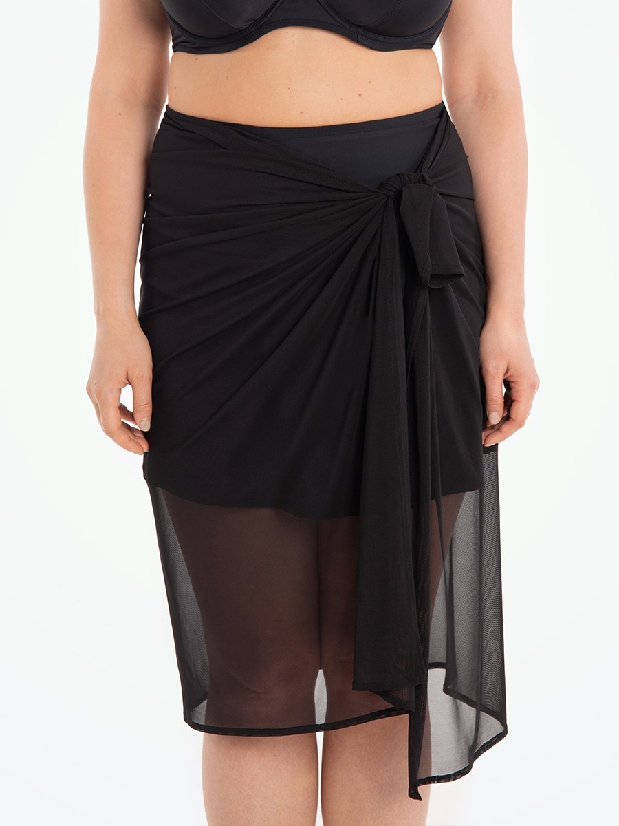 Sarong black wrap skirt – Liwayway.ph