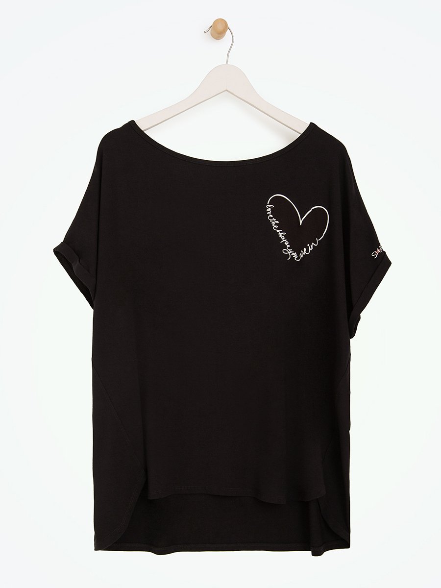 Shapermint Black Love Your Shape T-Shirt