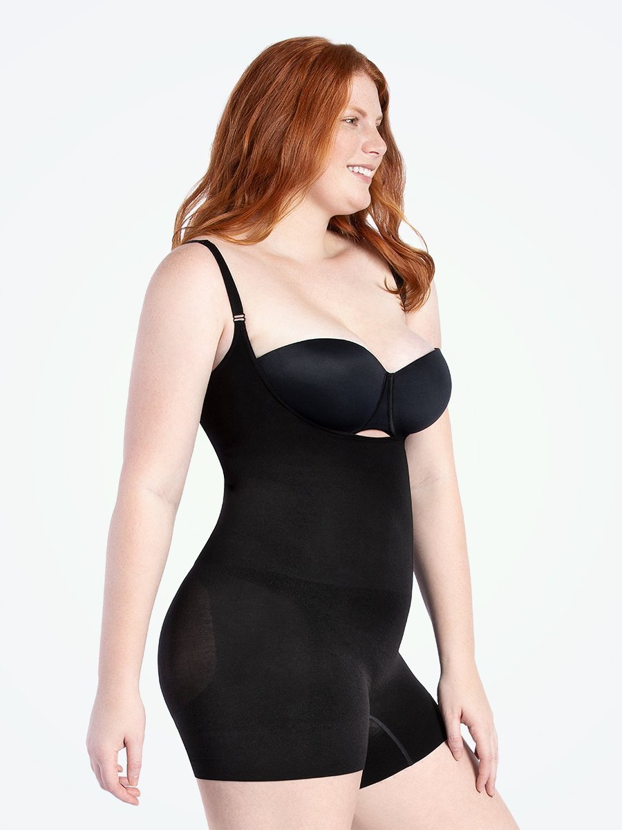 Hioffer 3 Piece Shapewear Bodysuit for Women Tummy Control Thong Full Body Shaper  Slim Bodysuits Sleeveless Round Neck Tops at  Women's Clothing store