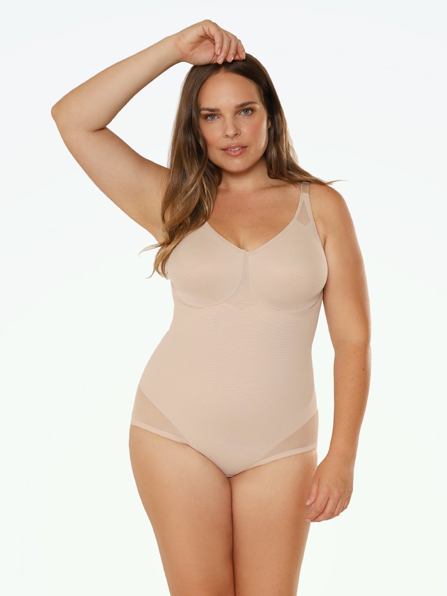 CHARMMA 3 Pack Bodysuit Shapewear Tummy Control - Ribbed