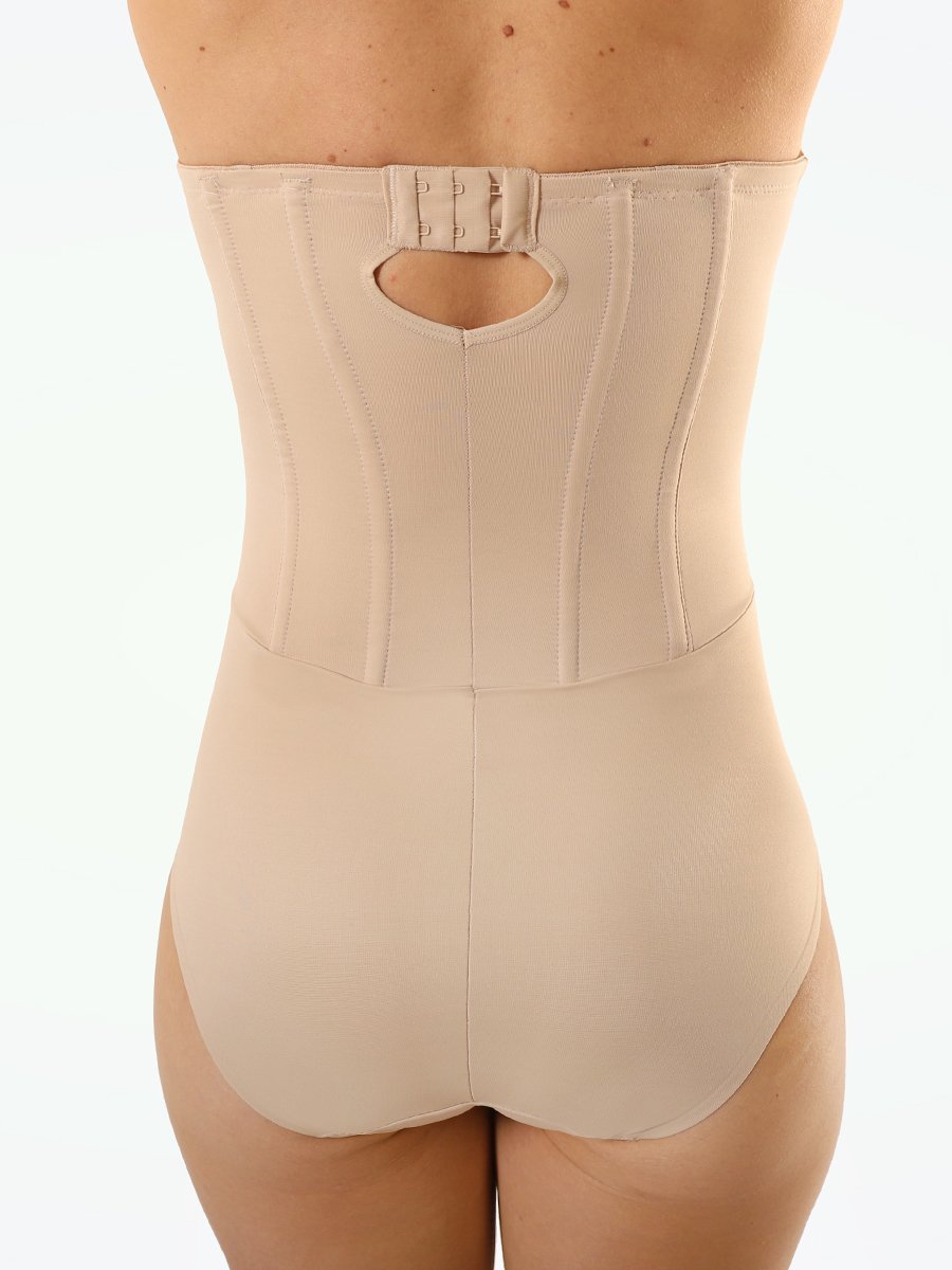 Ierhent Shapermint Shapewear Bodysuit for Women Waist Trainer Tummy Control  Body Shaper Lifter Bodysuits Open Bust Panty Girdle Coffee,M