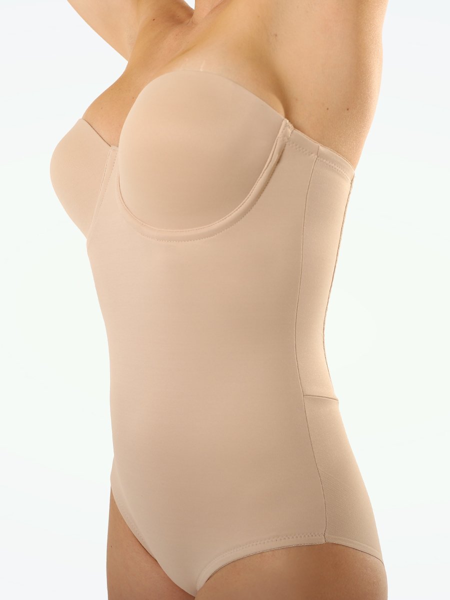 Women's Compression Bodysuit Body Shaper with Bra Body Briefer