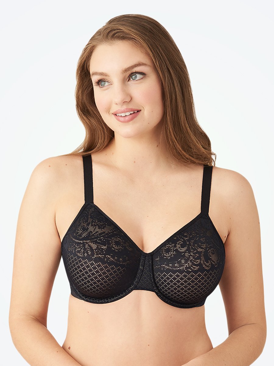 Abergele C004 Shapermint Minimizer Black Underwire Bra