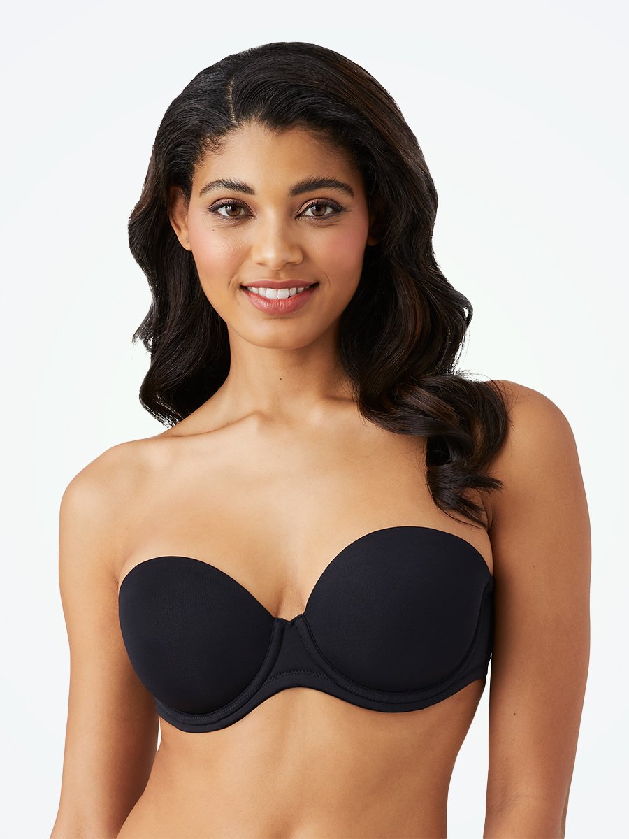 Wacoal womens Red Carpet Strapless Full Busted Underwire Bra, Black, 38DDD  - Bass River Shoes