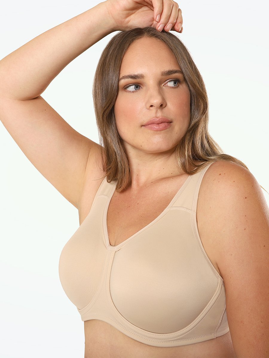 Wacoal 36D Bra Beige Maternity T-Shirt Nursing Underwire Back Closure 