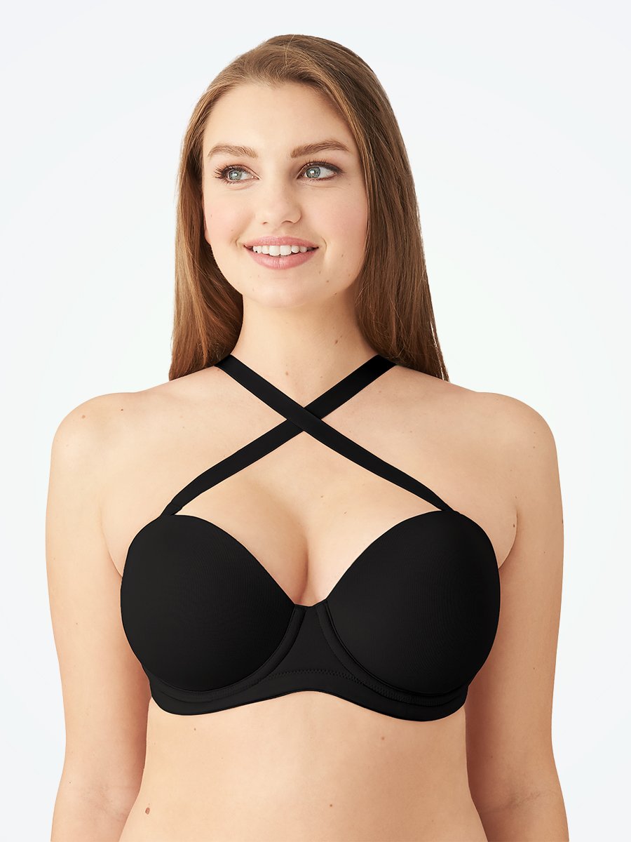 Wekofi Women's Strapless Bra for Big Busted Plus Size Push Up Full