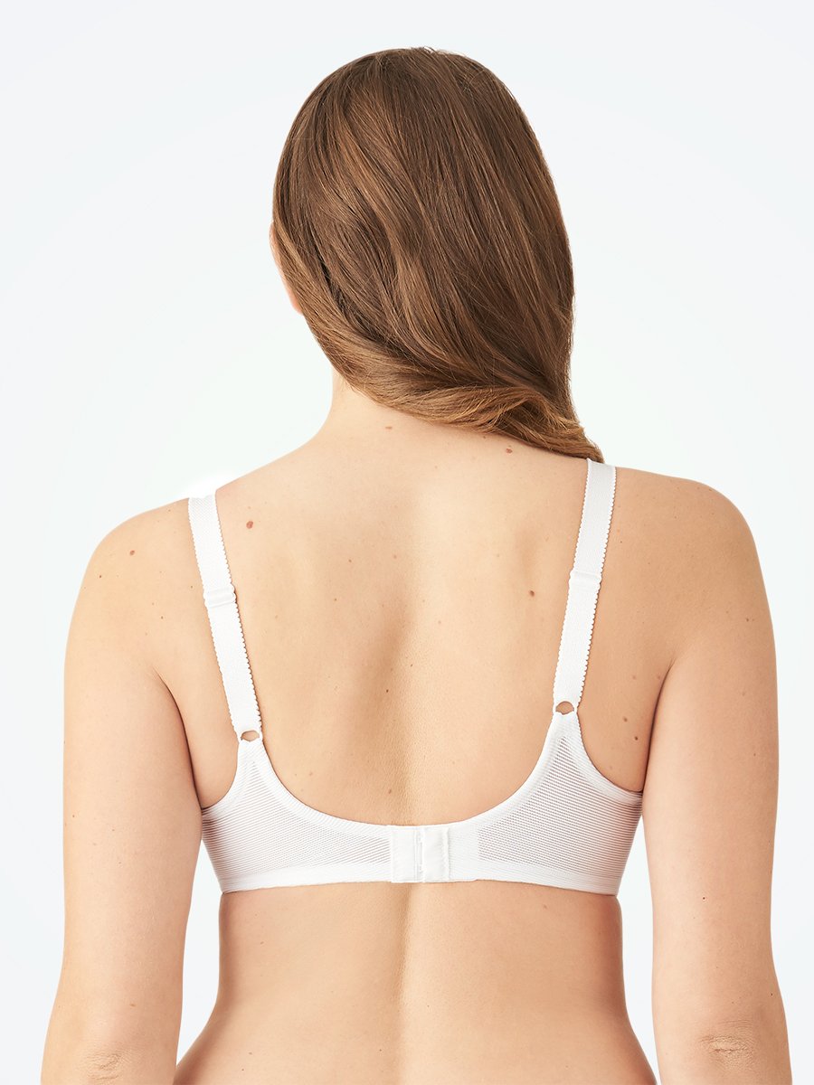 Minimizer Soft Bra with Glossy Band - White