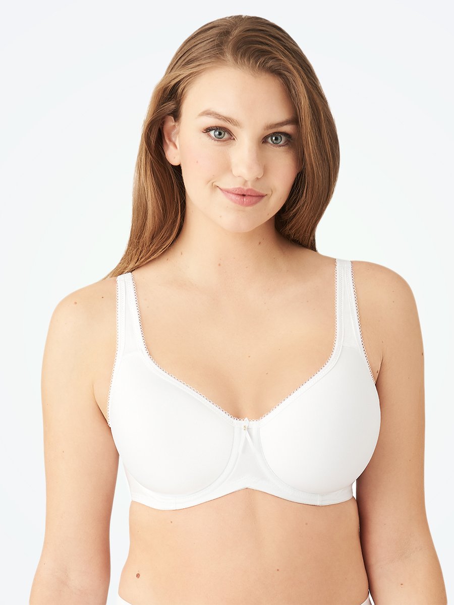 Buy 2 Pack Smooth T-Shirt Bras - White/Cream - 32B in Bahrain - bfab