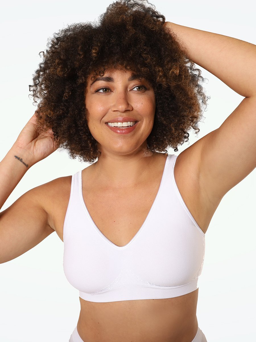 Bali womens Comfort Revolution Wire Free Bra White,One Size : :  Clothing, Shoes & Accessories