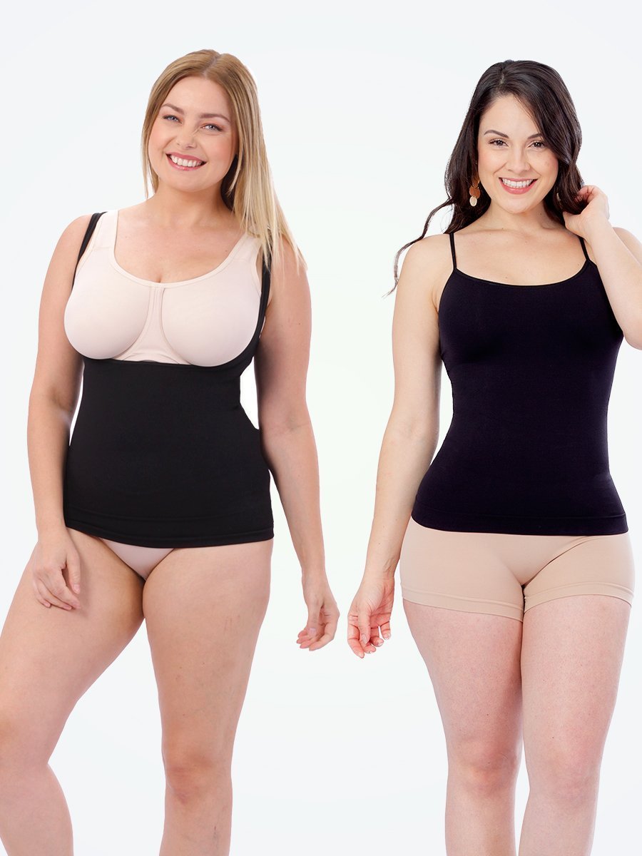 COMFREE Shapewear Tank Tops with Bulilt in Bra for Women Tummy Control Vest  Seamless Body Shaper