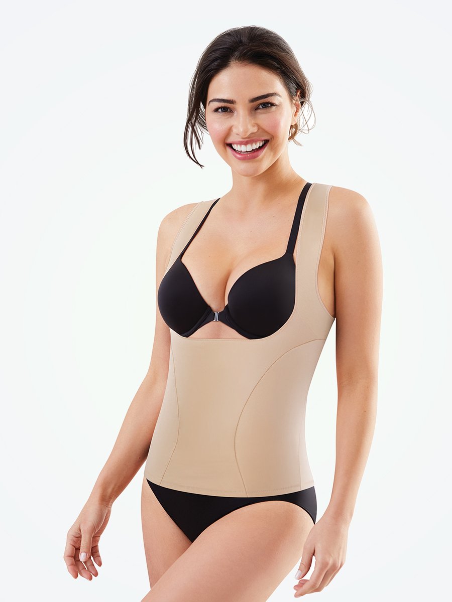 Maidenform Open Bust Torsette beige