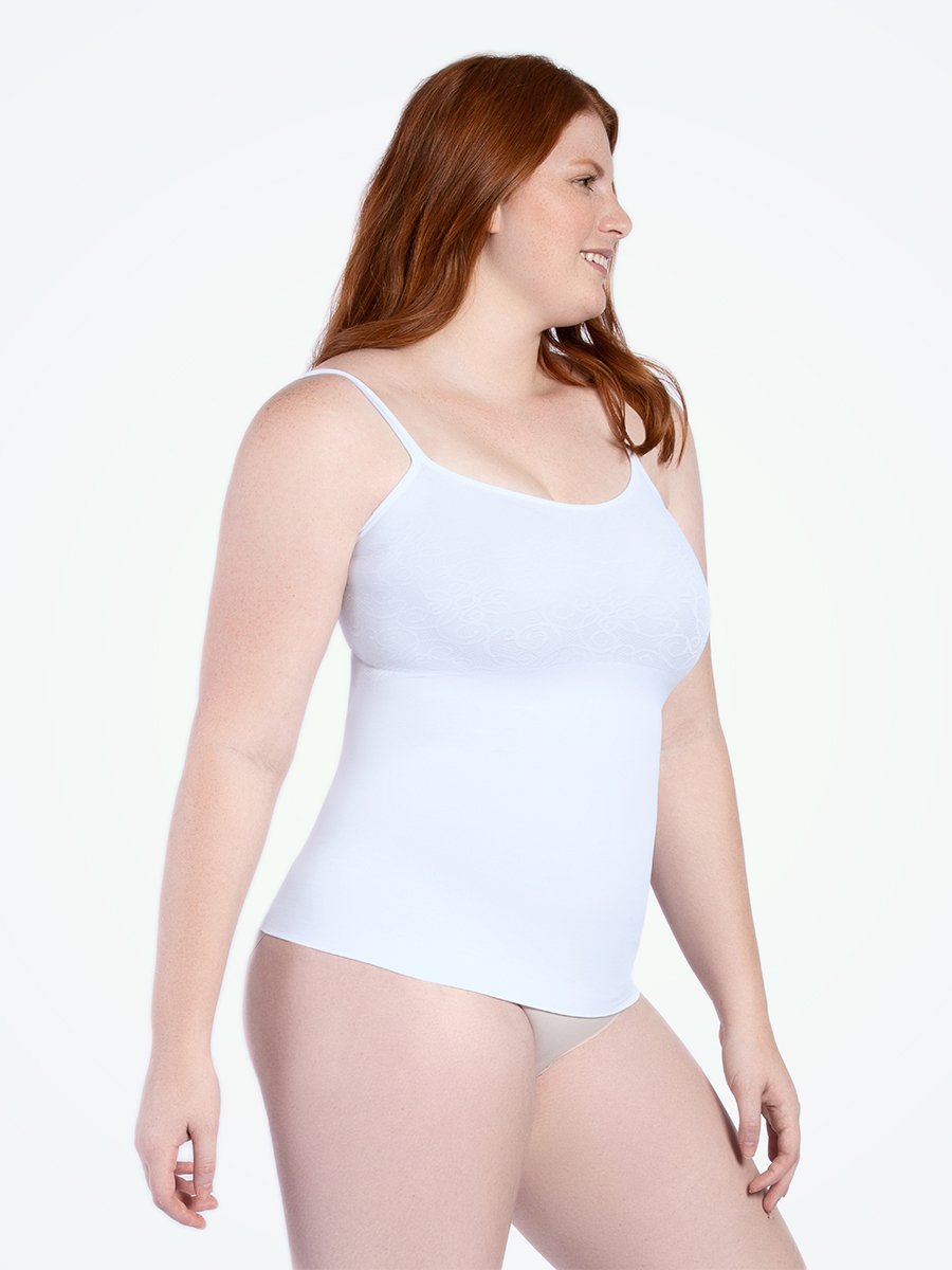 Dreamwear Love My Curves White Shapewear Tank Top. Size XL