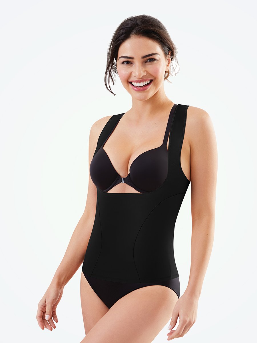 Maidenform Flexees Shape Romper Shapewear Bodysuit Review Before and After