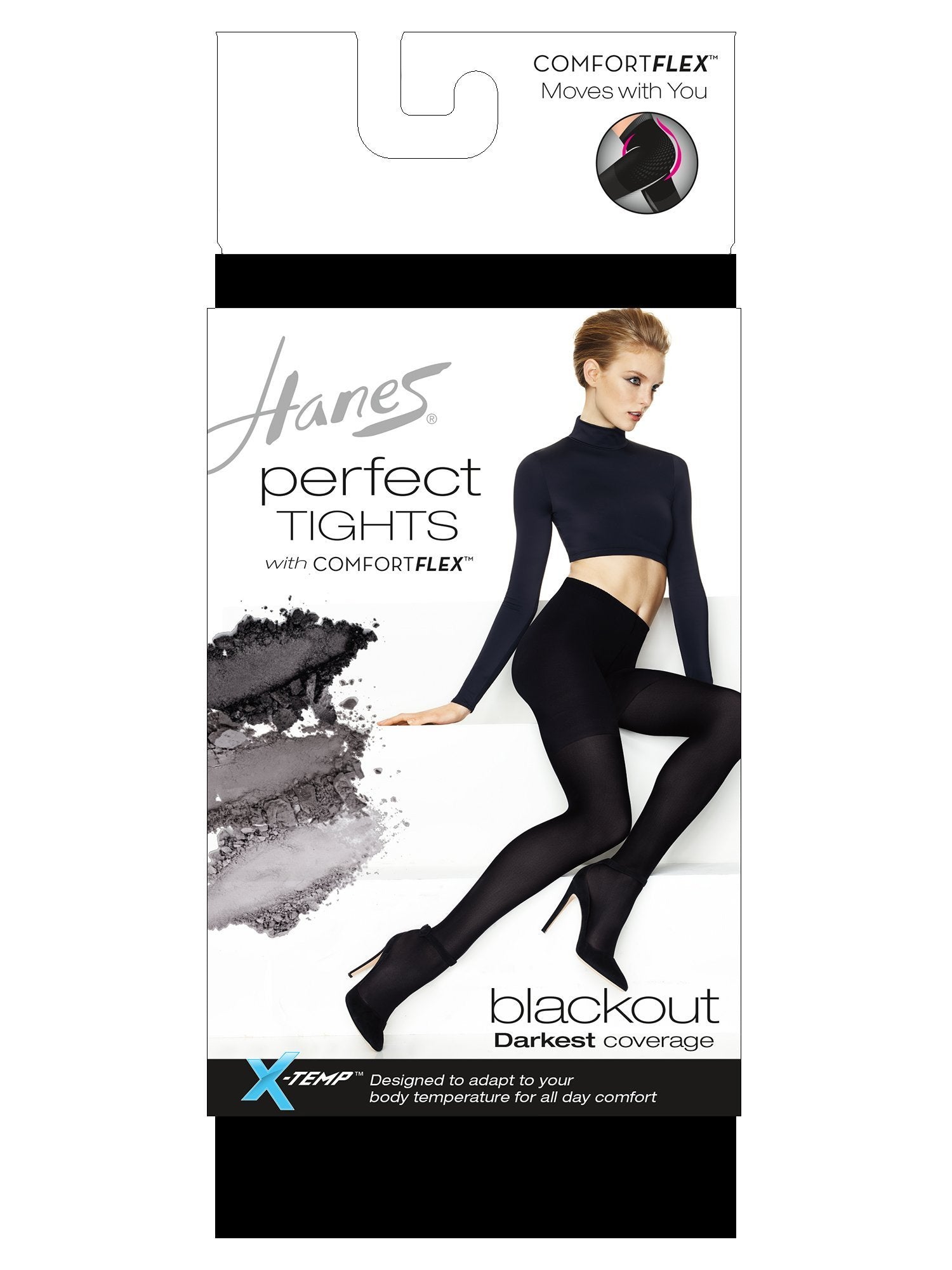 Hanes® Perfect Tights Blackout with Smoothing Panty Hosiery